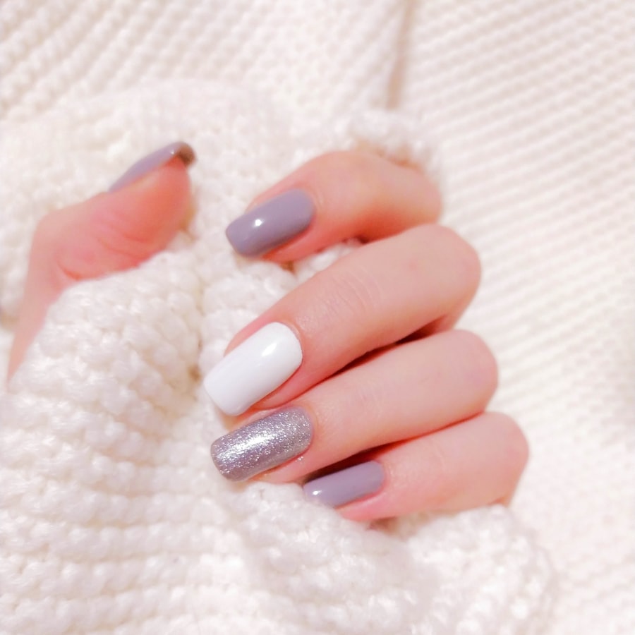 Diseño de uñas en close-up